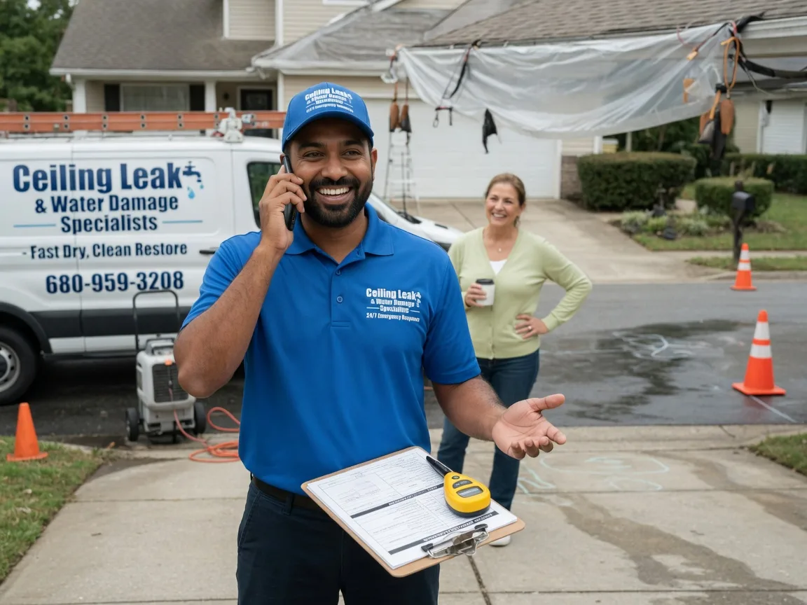 Ceiling Leak Cleanup Pennville, IN FAQs